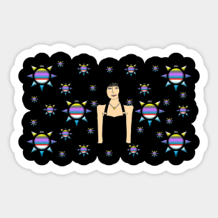 Empowered Woman with Short Hair Girl ! Sticker